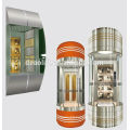 Luxury cabin panoramic elevator with machine room